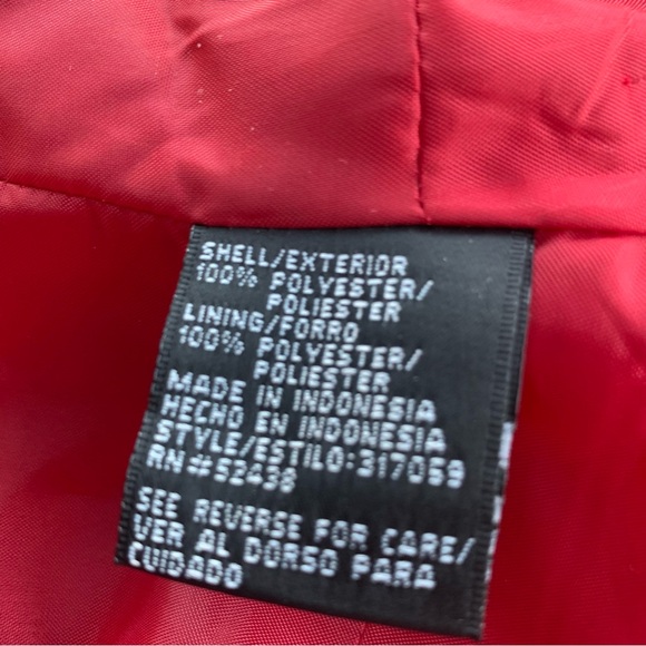 Sag Harbor Suit Crop Jacket- (Size 14) Red, Ladies, Collar and Zipper Front - Picture 10 of 10